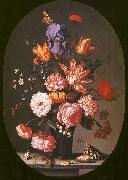 AST, Balthasar van der Flowers in a Glass Vase oil on canvas